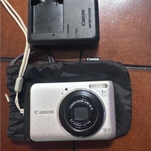 Canon power shot A 3000 Silver Digital Camera with Black Charger